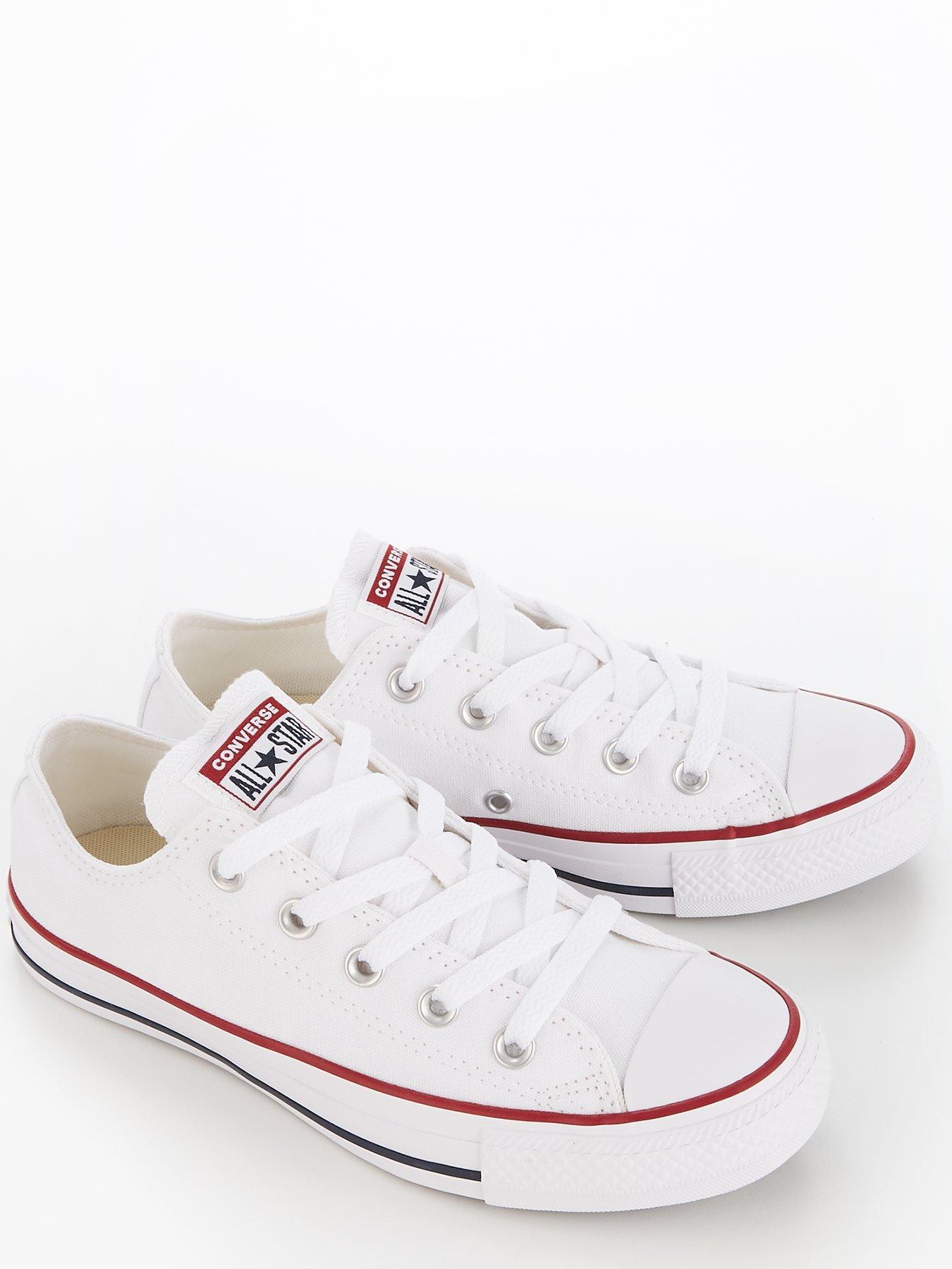 Image 2 of 7 of Converse Unisex&nbsp;Wide Fit Ox Trainers - White