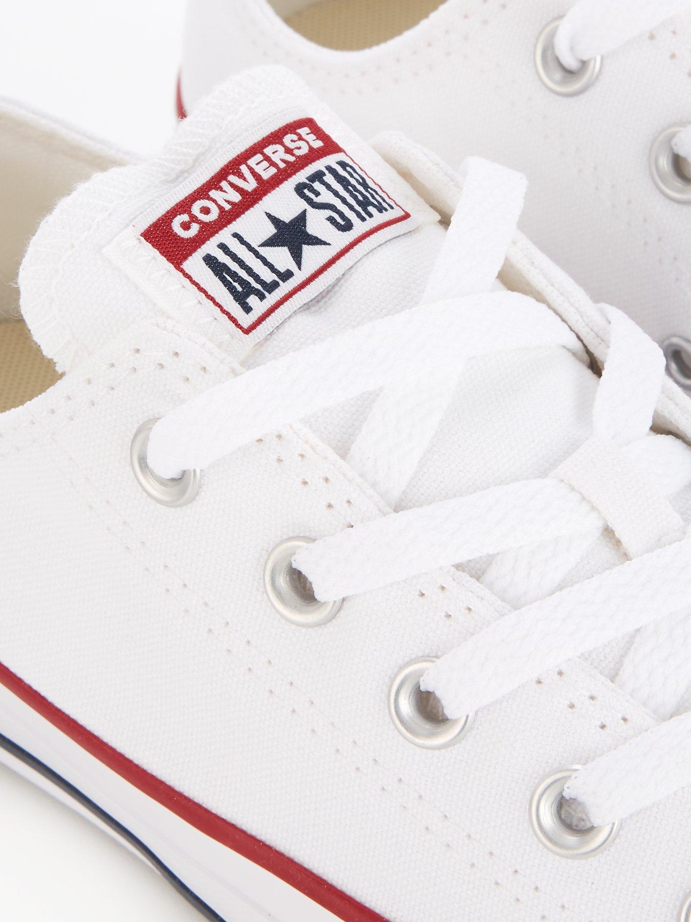 Image 6 of 7 of Converse Unisex&nbsp;Wide Fit Ox Trainers - White