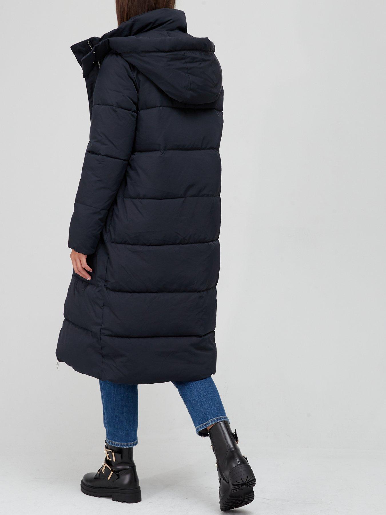 Binky x Very Longline Padded Coat with Hood - Navy | Very Ireland