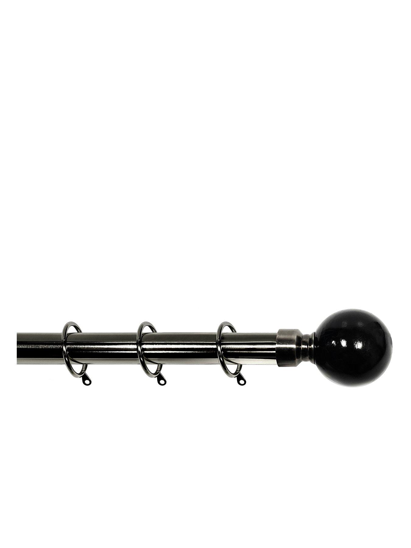 very-home-painted-ball-finial-25-28mm-extendable-curtain-pole-90-160cm