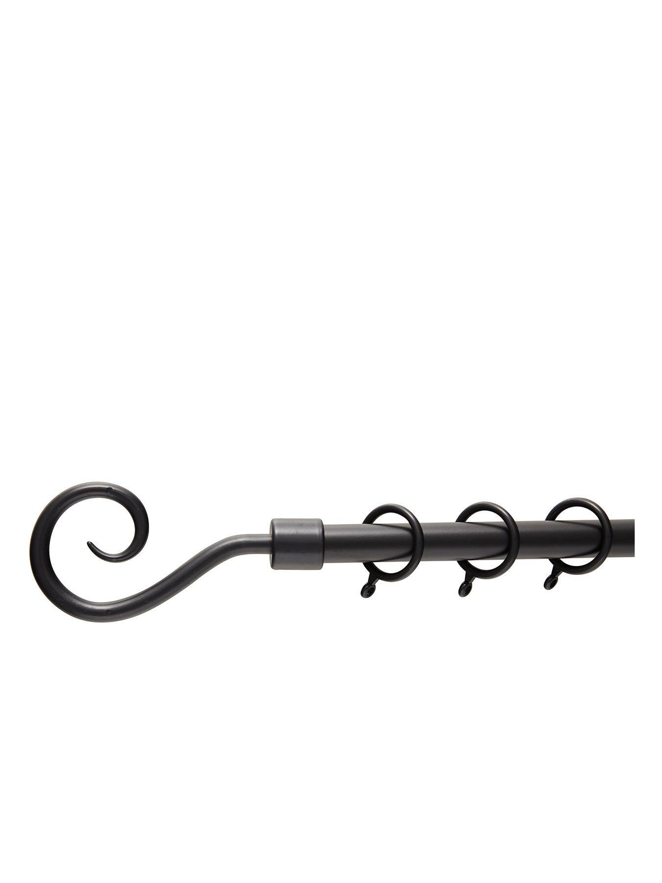 everyday-crook-finial-extendable-curtain-pole-ndash-black