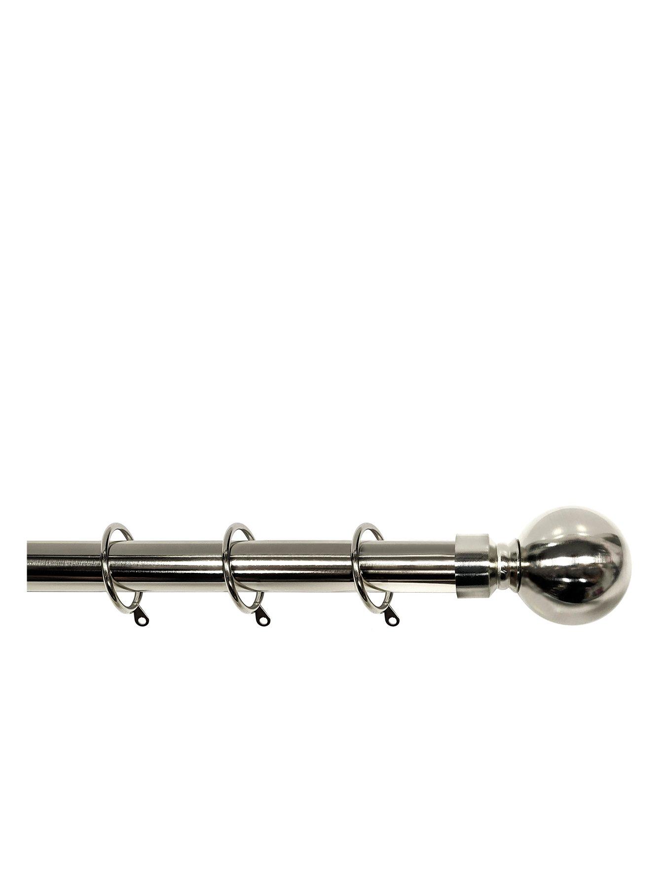 very-home-palermo-ball-finial-25-28mm-extendable-curtain-pole-ndash-stainless-steel