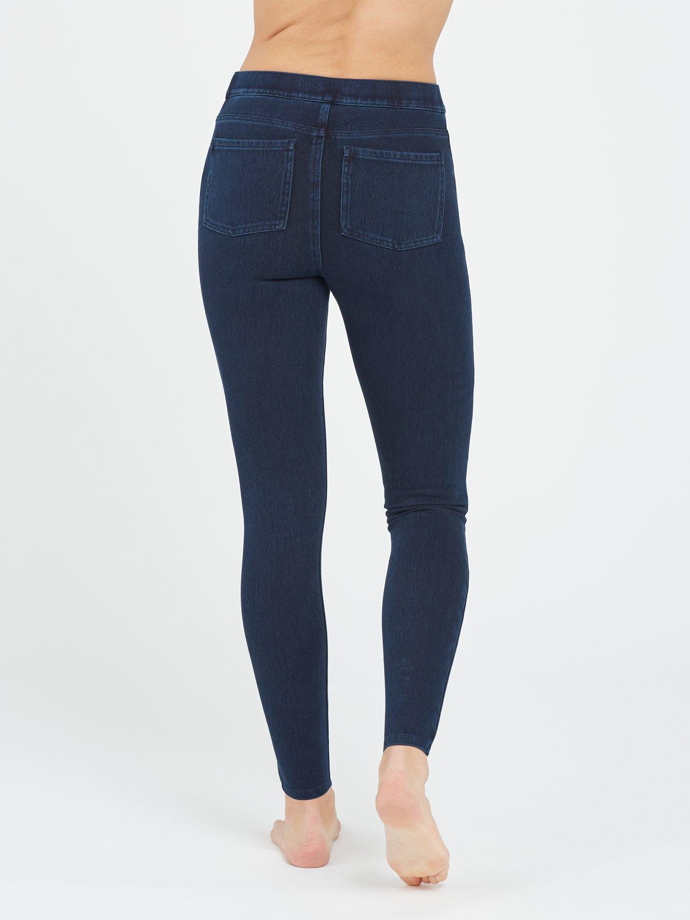 Image 2 of 4 of Spanx Spanx Medium Control Ankle Jean-ish Legging - Blue
