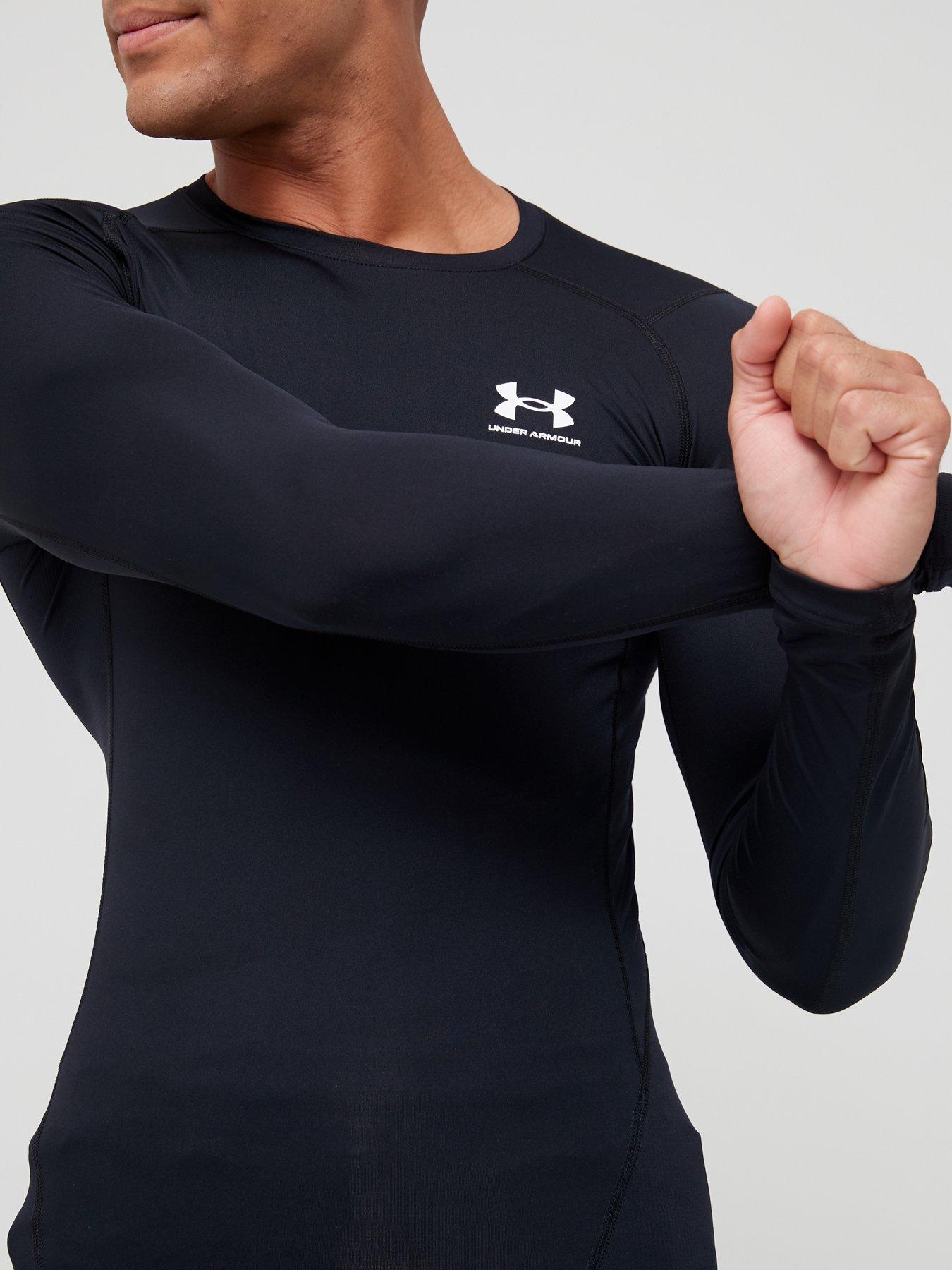 UNDER ARMOUR Heatgear® Armour Compression Long Sleeve T-Shirt - White