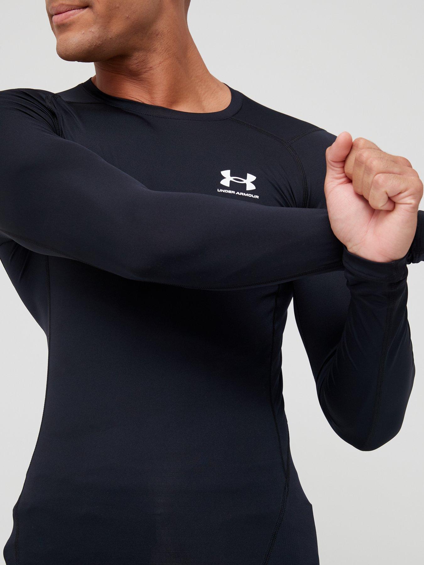 Image 4 of 4 of UNDER ARMOUR Mens Compression Long Sleeve T-Shirt - Black
