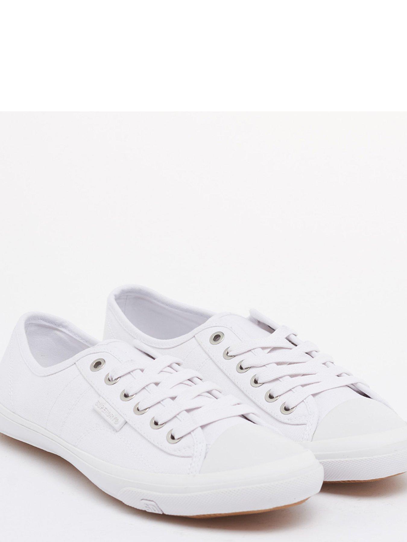 Superdry deals white plimsolls