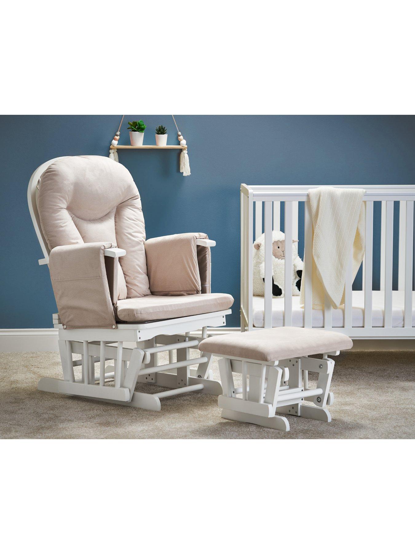 Jonah Rocking Chair & Foot Stool Set - Nursing Chairs - Tutti Bambini