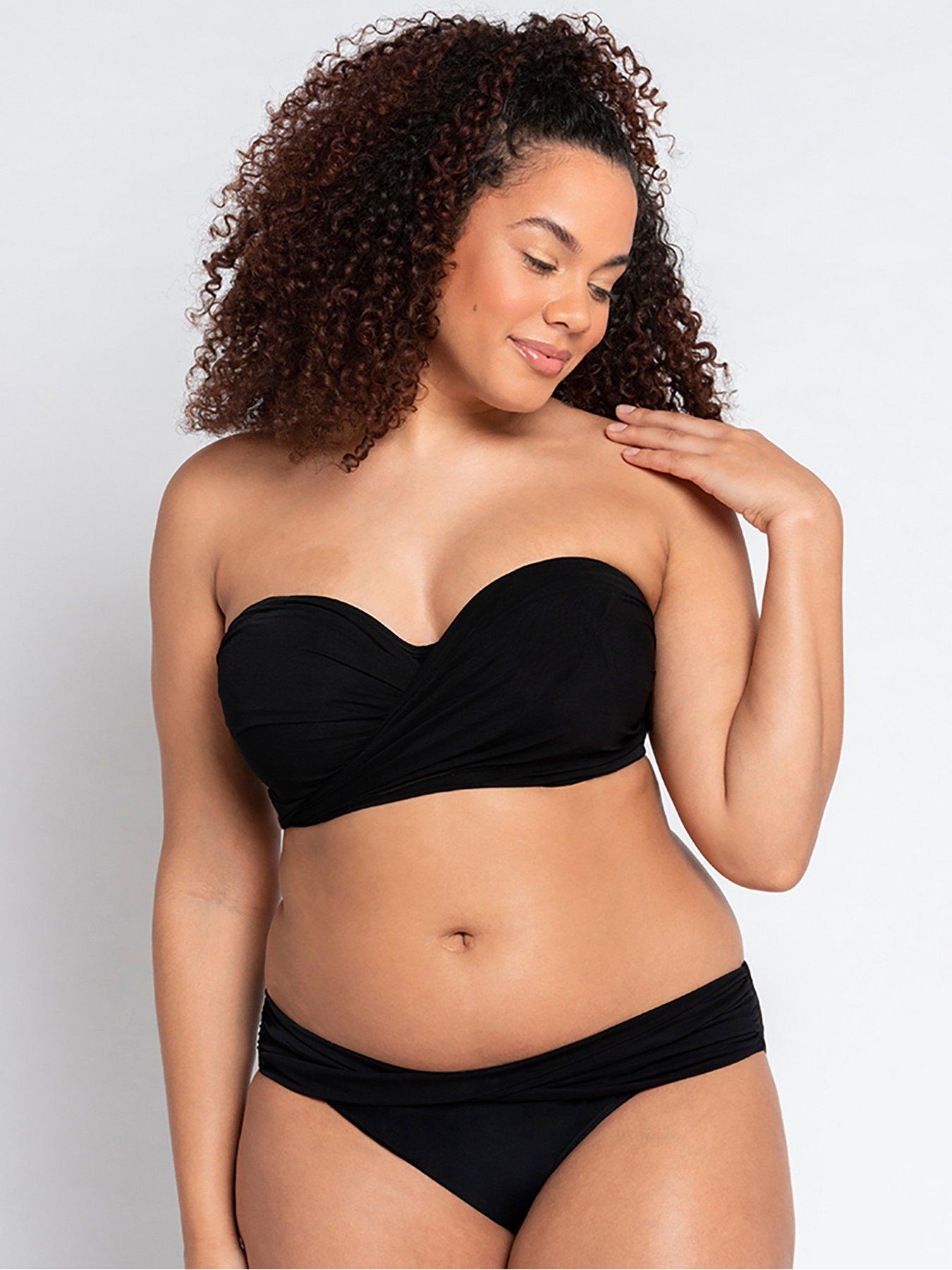 Image 1 of 4 of Curvy Kate Wrapsody Bikini Brief - Black