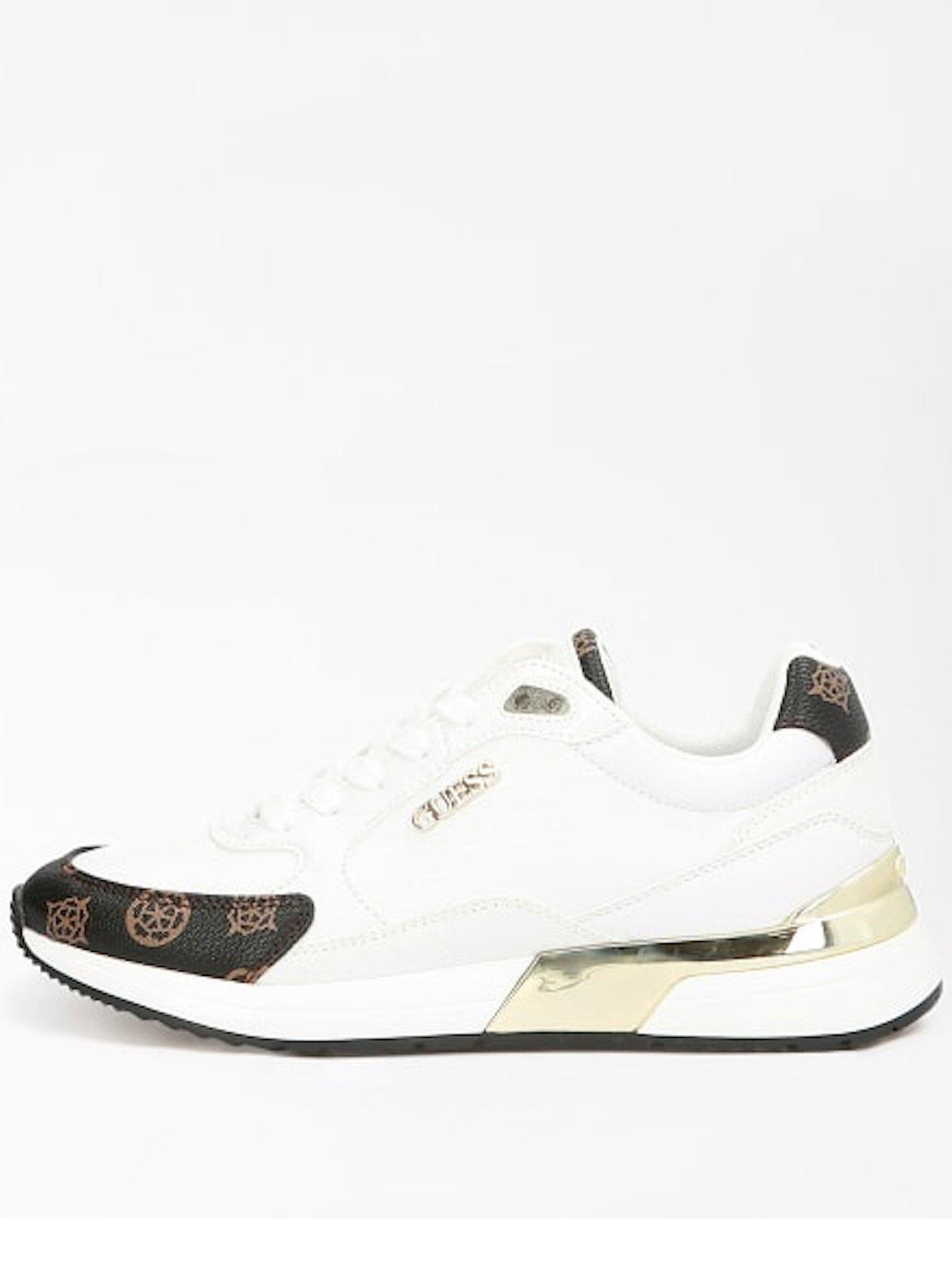 Guess Gold Trim Trainer - White | Very Ireland