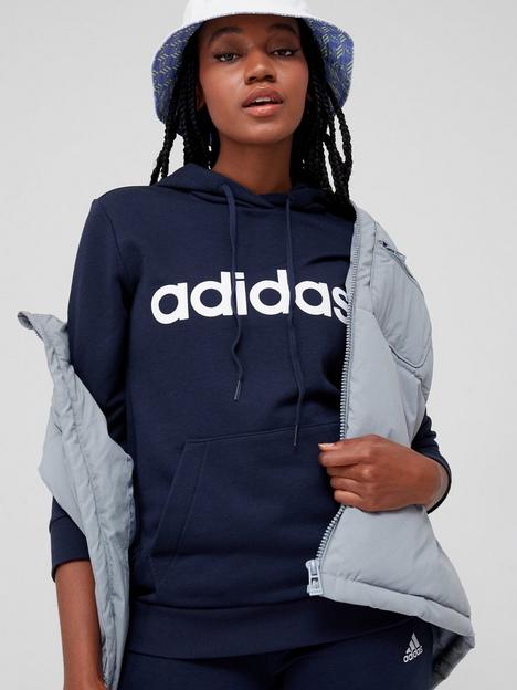 adidas-essentials-linear-hoodie-navywhite