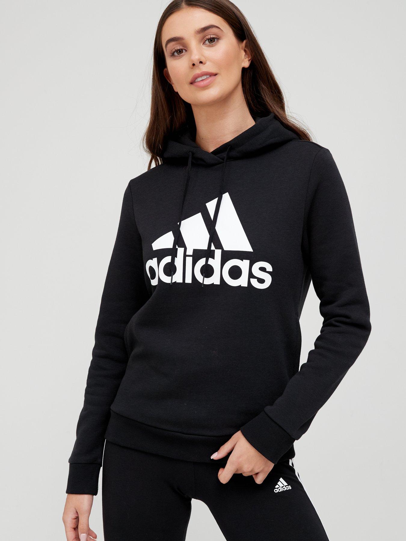 Big Logo Hoodie Black White