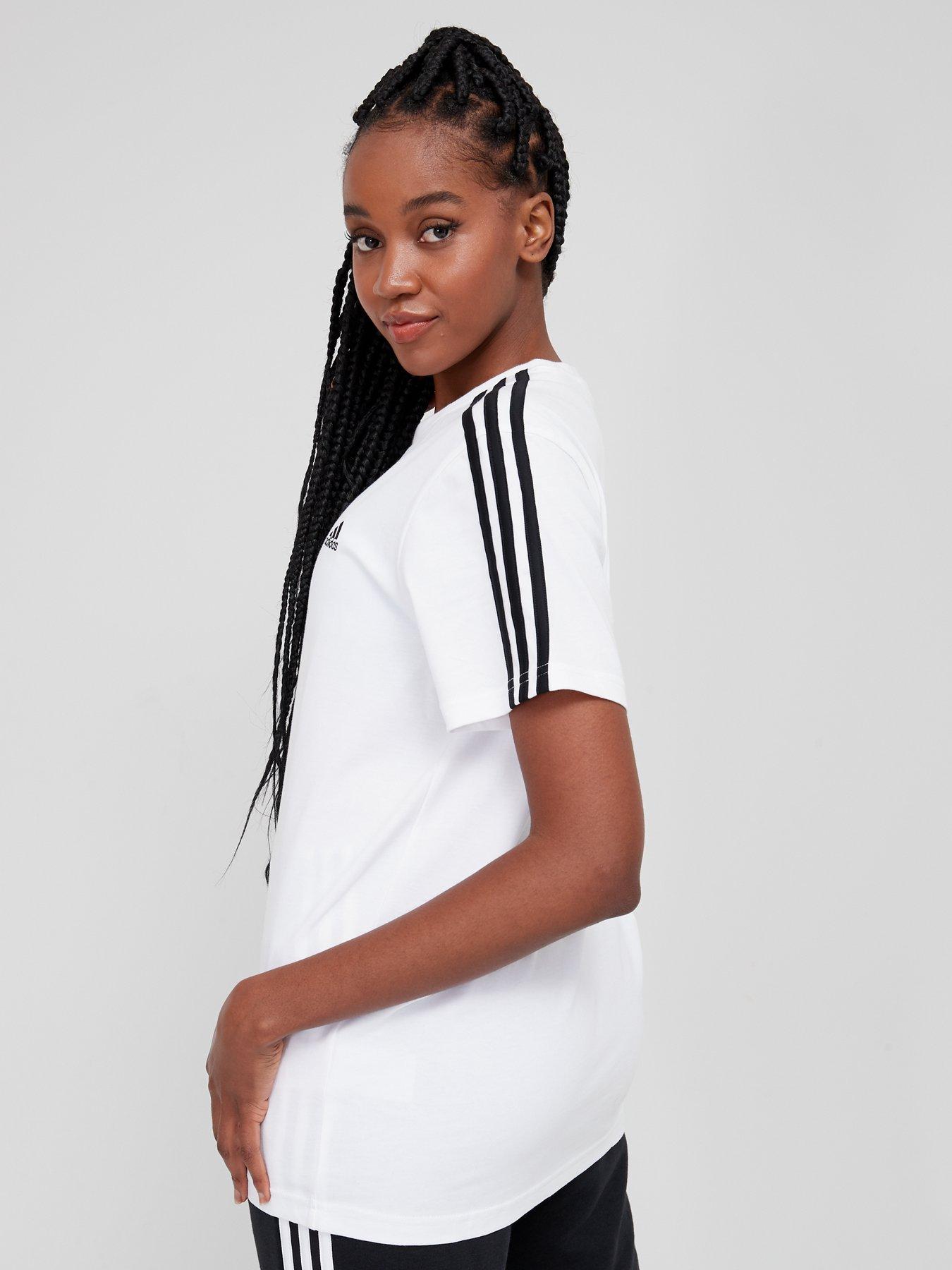 adidas-sportswear-essentials-3-stripes-boyfriend-tee-whiteblackstillFront