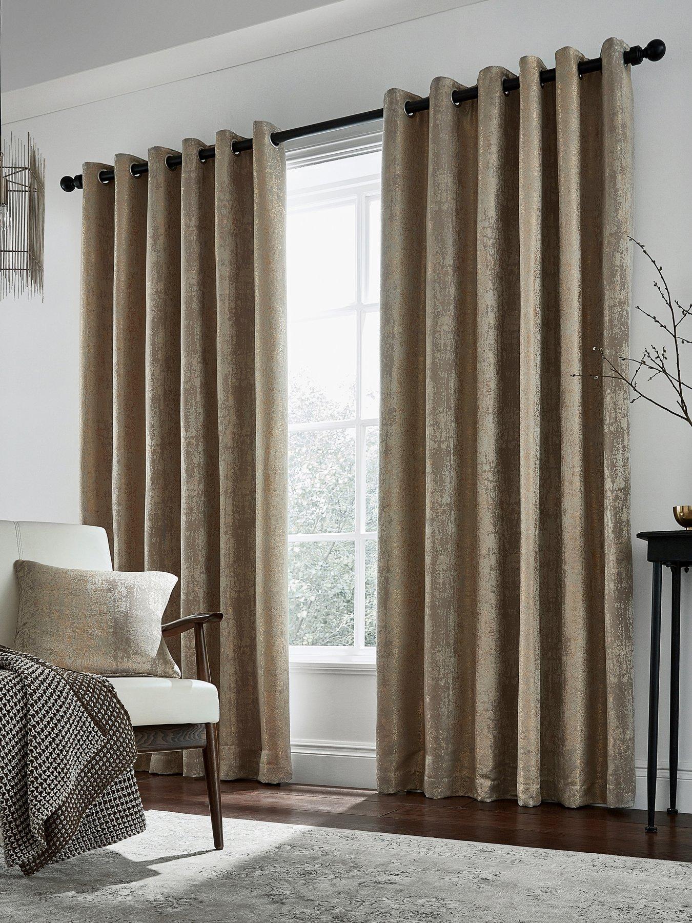 undefined Roma Lined Eyelet Curtains