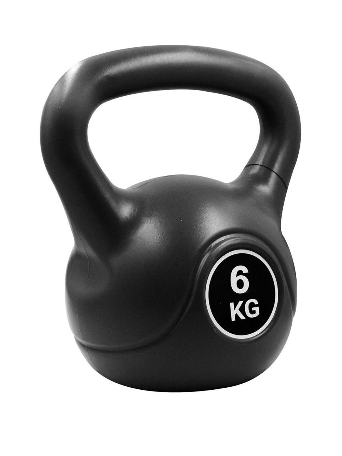 Cast-iron kettlebell with rubber protective coating 6kg