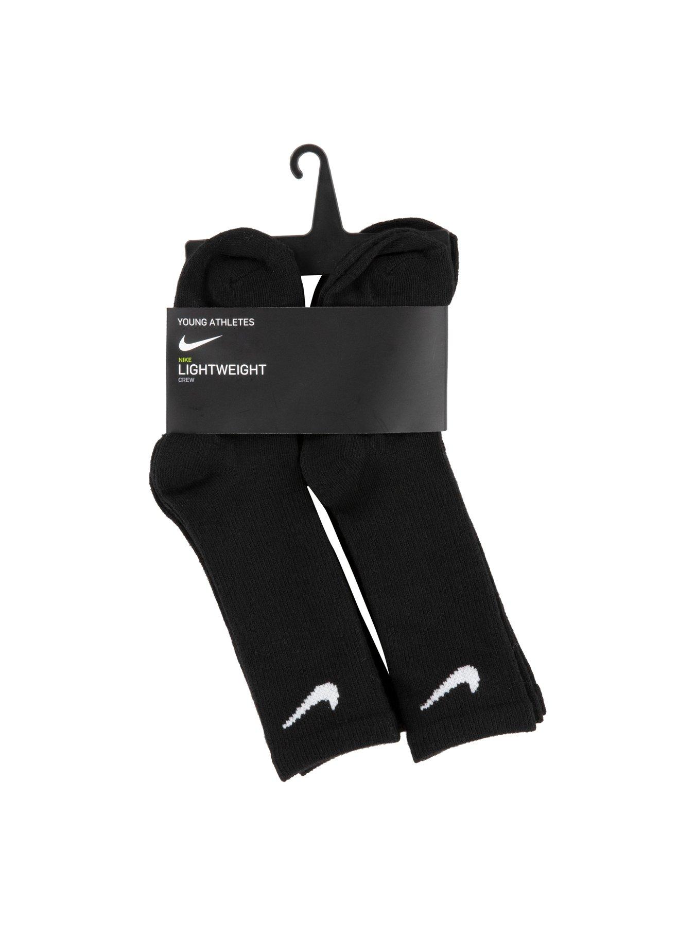 Image 2 of 2 of Nike Kids Unisex 6 Pack Crew Socks - Black