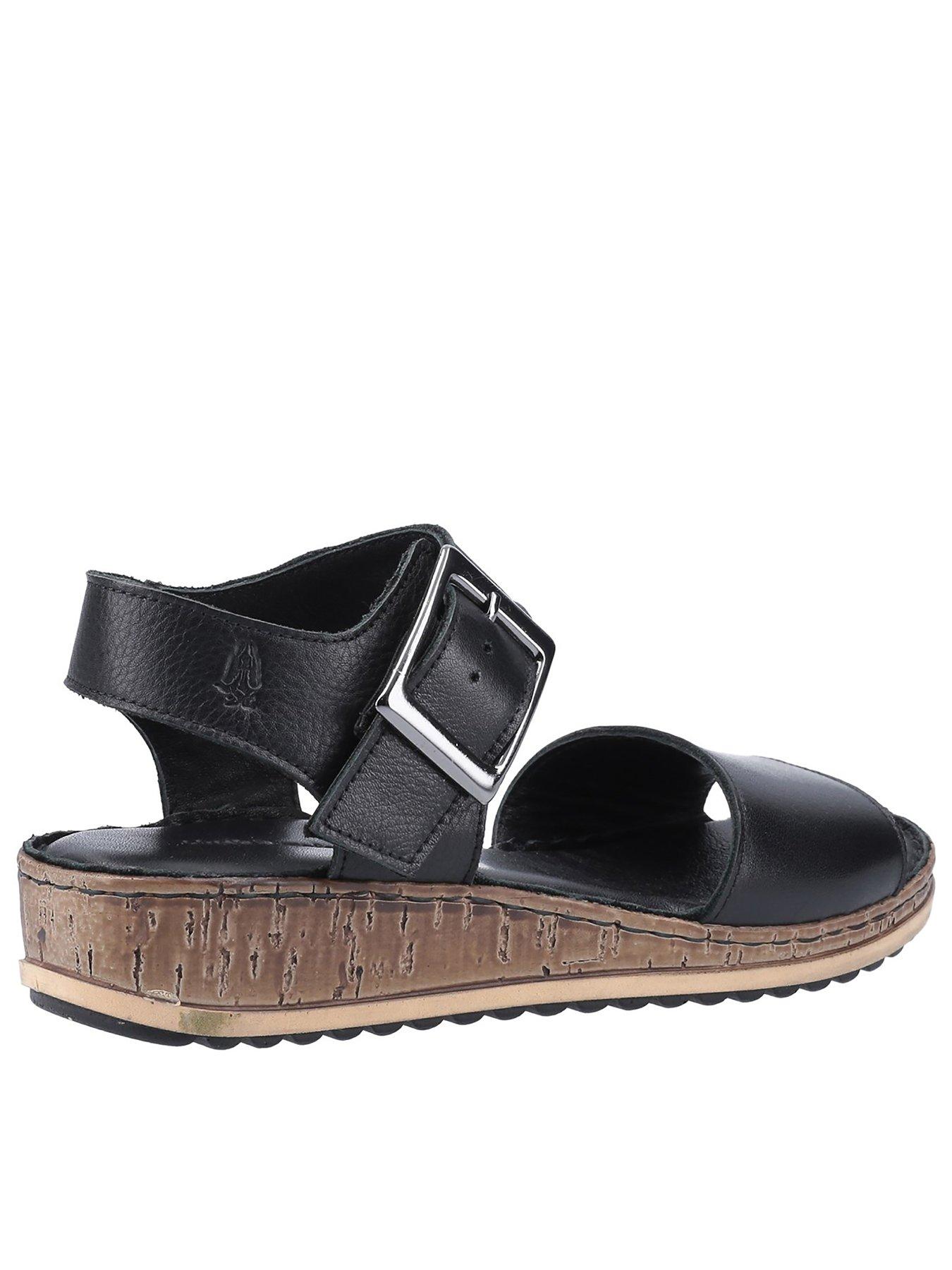 Image 2 of 4 of Hush Puppies Ellie Wedge Sandal - Black