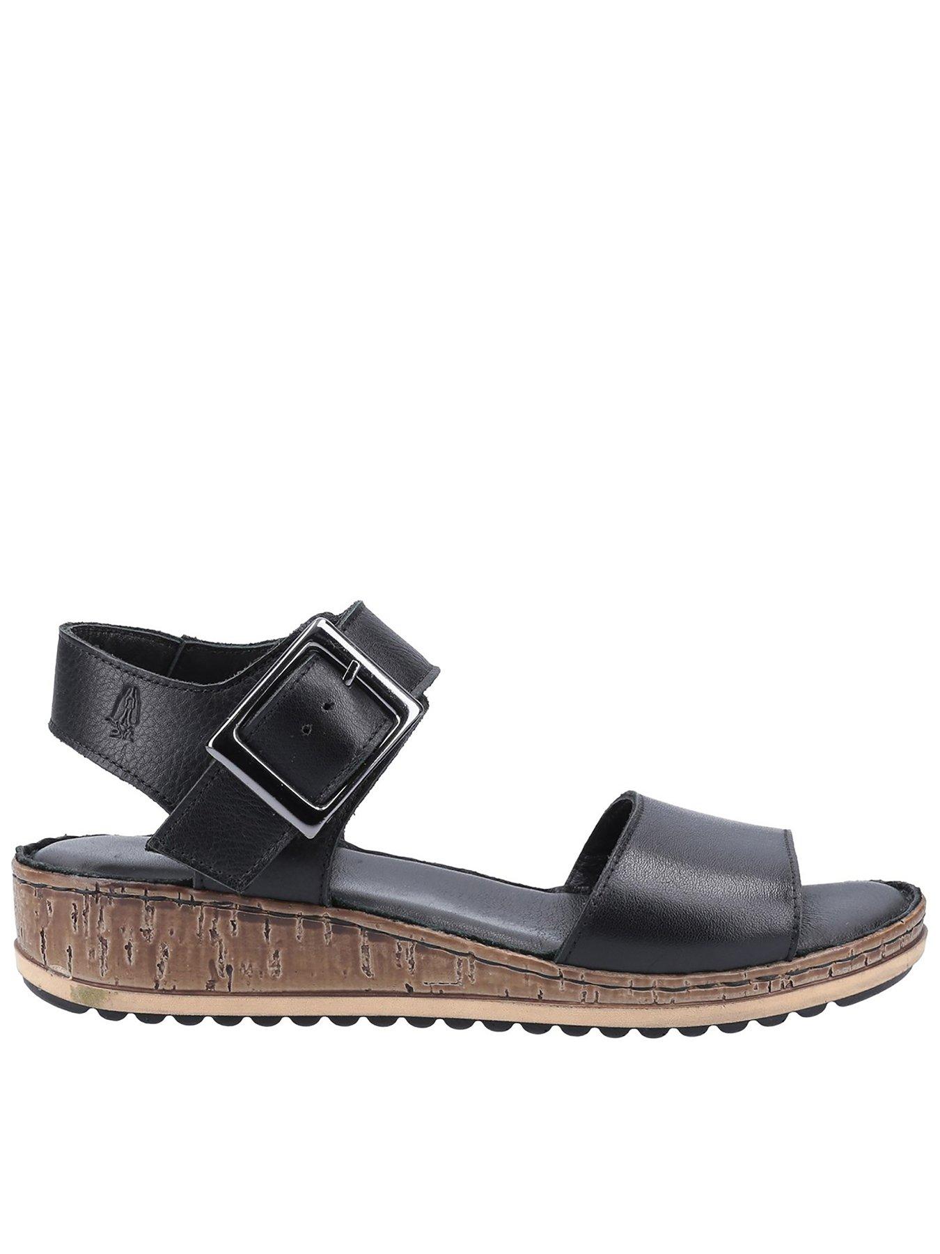 Image 3 of 4 of Hush Puppies Ellie Wedge Sandal - Black