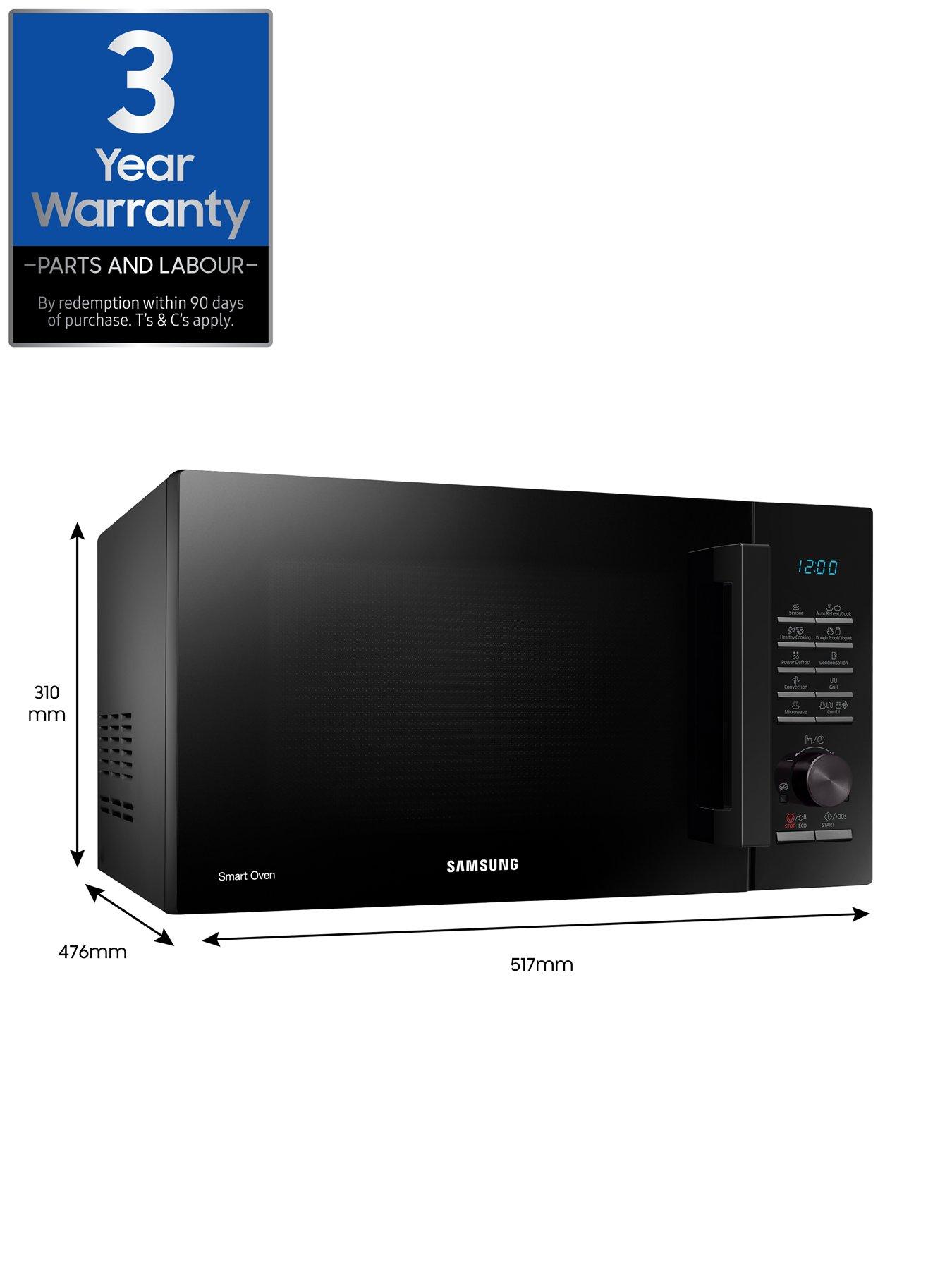 Image 7 of 7 of Samsung MC28A5125AK/EU 28-Litre, 900-watt Combination Microwave with Smart Humidity Sensor Technology - Black