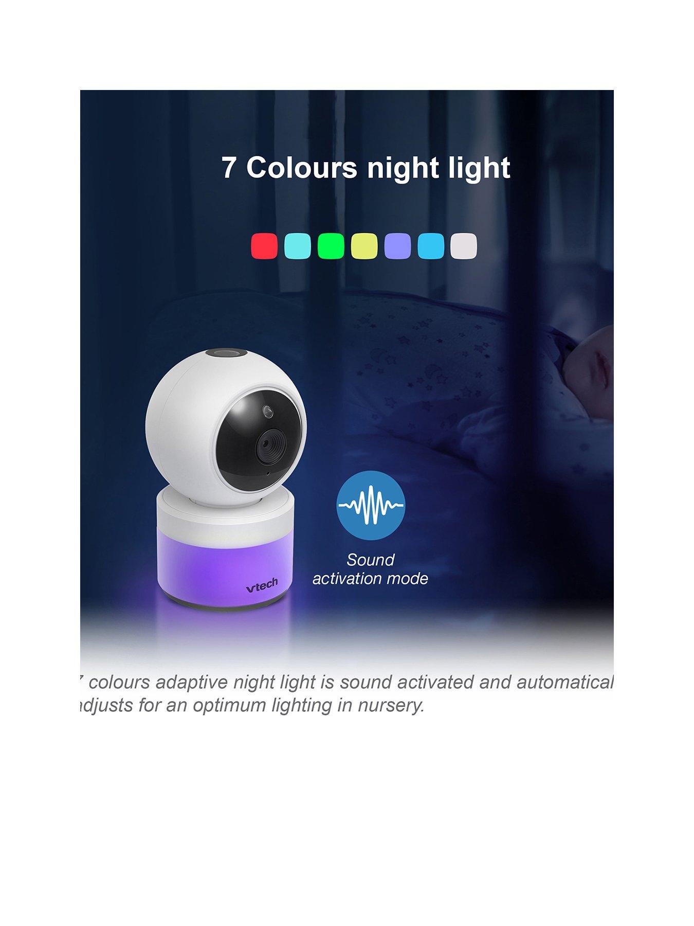 Image 2 of 6 of VTech Vtech 5" Pan &amp; Tilt Video Monitor With Night Light And Projection