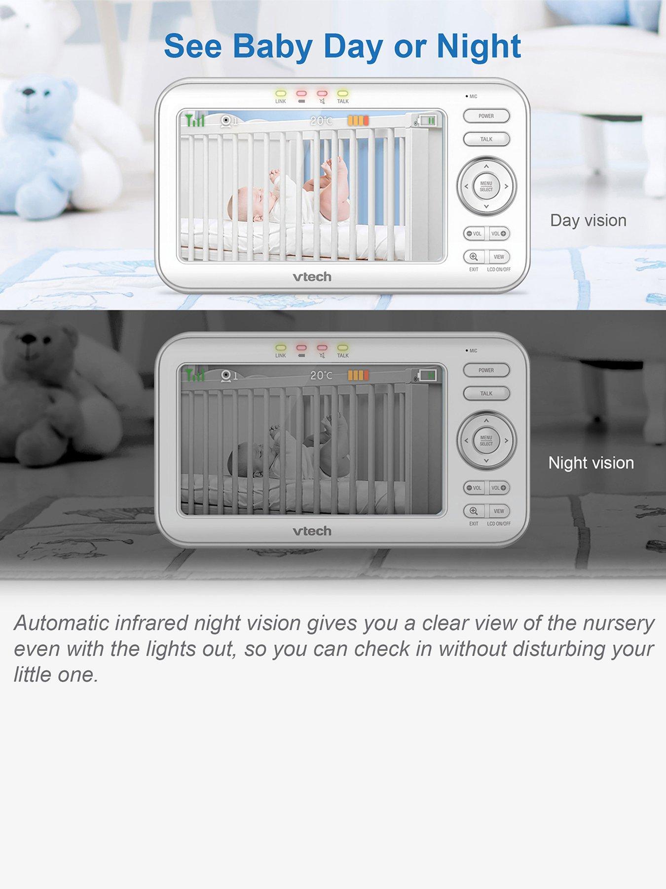 Image 3 of 6 of VTech Vtech 5" Pan &amp; Tilt Video Monitor With Night Light And Projection