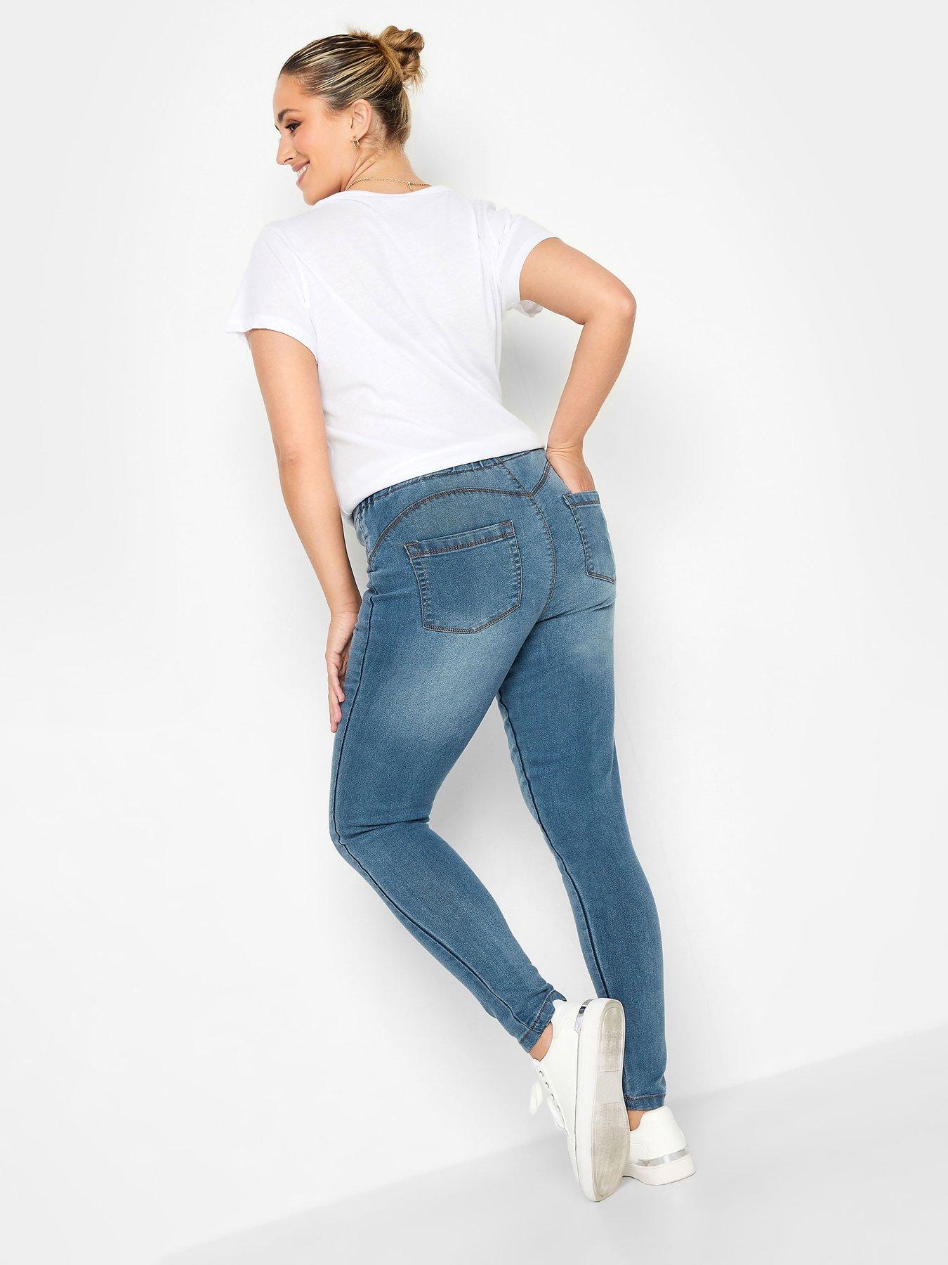 yours-lolanbspbum-shaper-jegging--nbspmid-bluestillFront