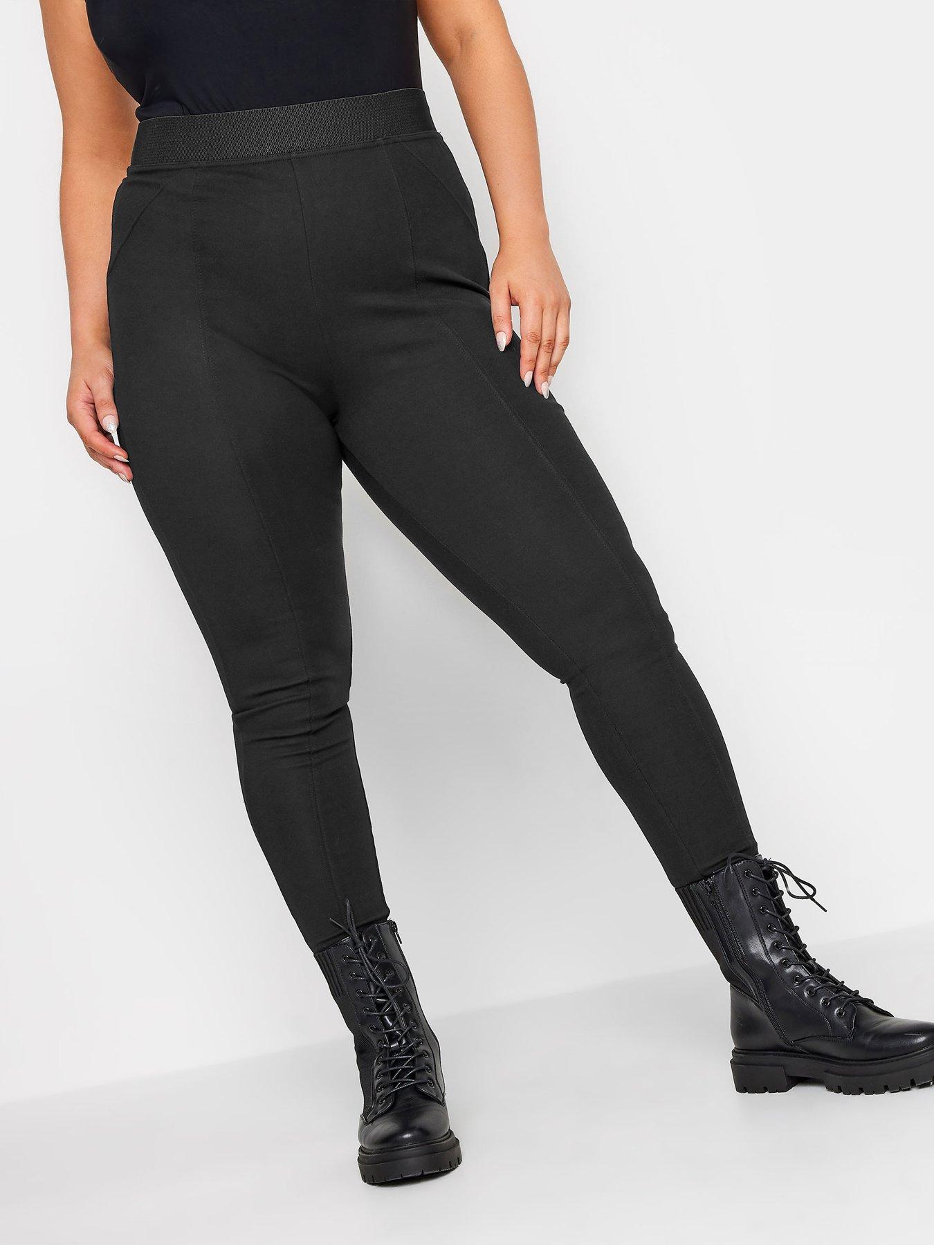 Image 1 of 2 of Yours Ponte Roma Trouser Black