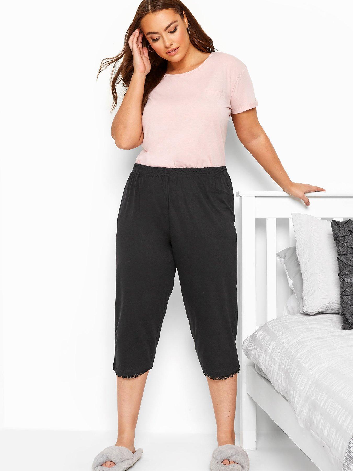 Ladies cropped pyjama online bottoms