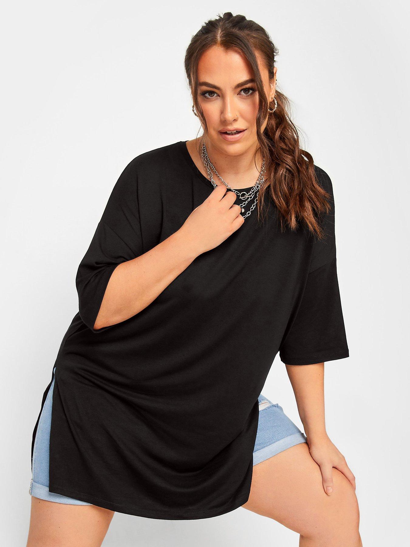 Image 1 of 4 of Yours Oversized Tee - Black