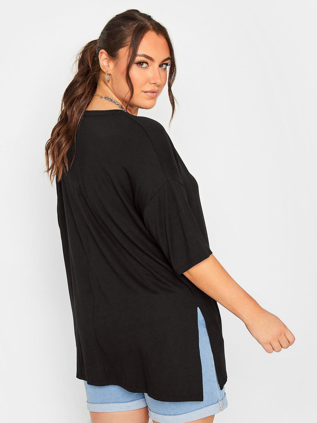 yours-oversized-tee-blackstillFront