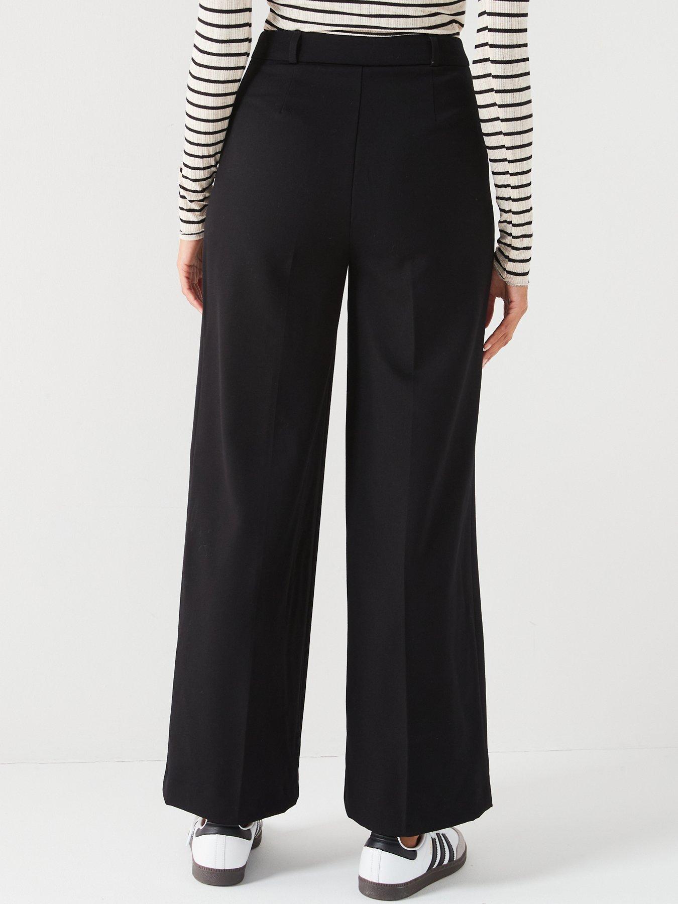 Image 2 of 6 of The Very Collection Wide Leg Trouser - Black