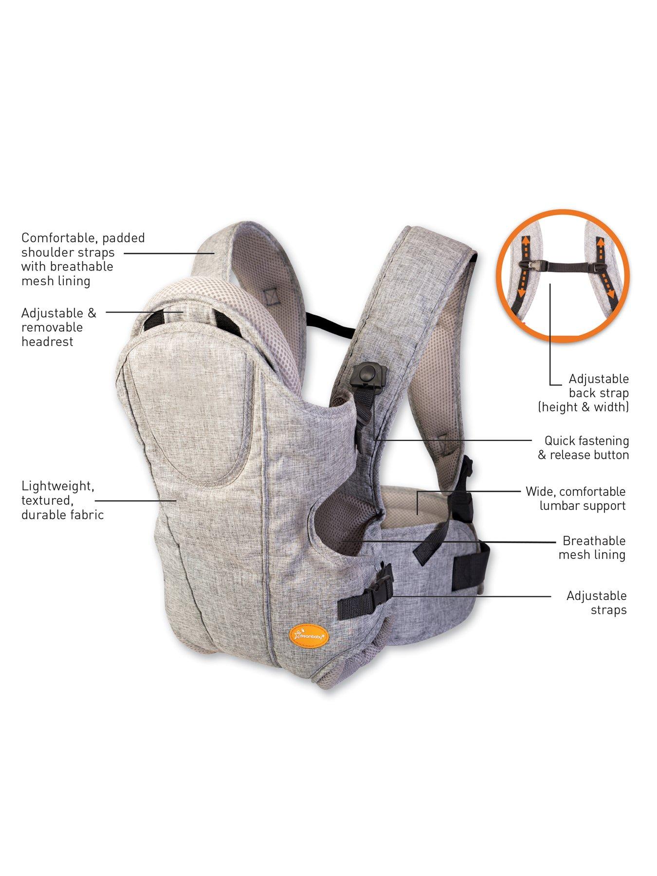 Image 3 of 7 of Dreambaby Ergonomic Oxford 3-Way Facing Baby Carrier