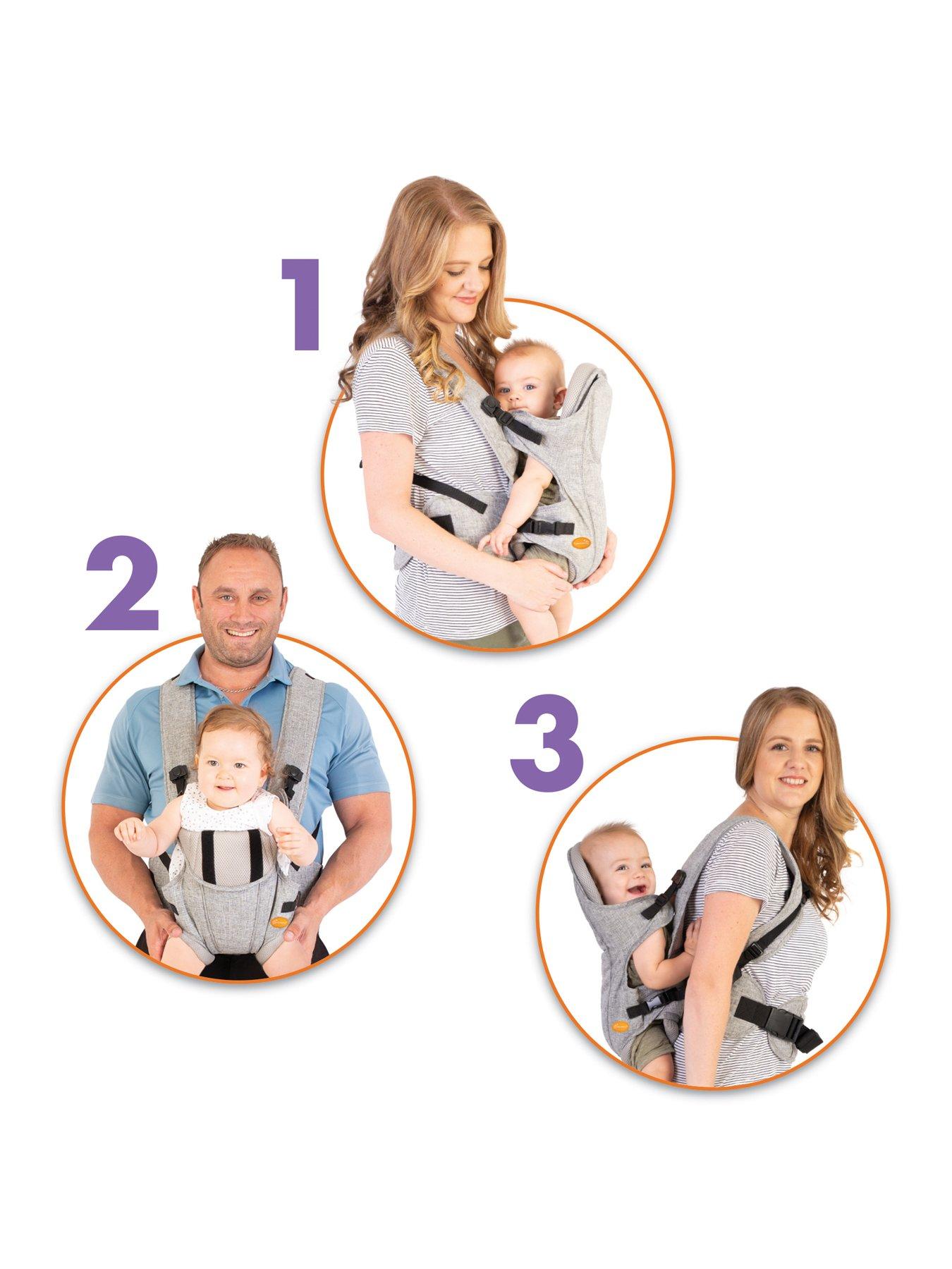 Image 5 of 7 of Dreambaby Ergonomic Oxford 3-Way Facing Baby Carrier