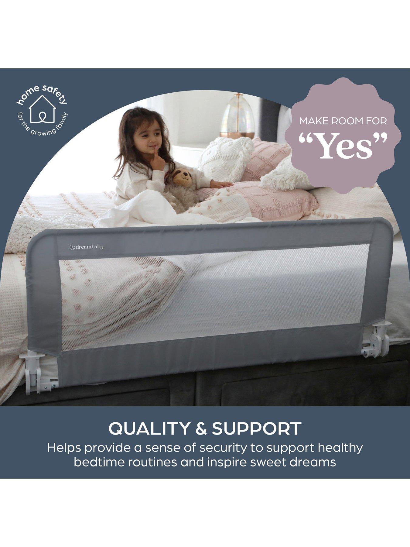 Image 6 of 8 of Dreambaby Prague Bedrail 110cm Wide x 45.5cm High - Grey