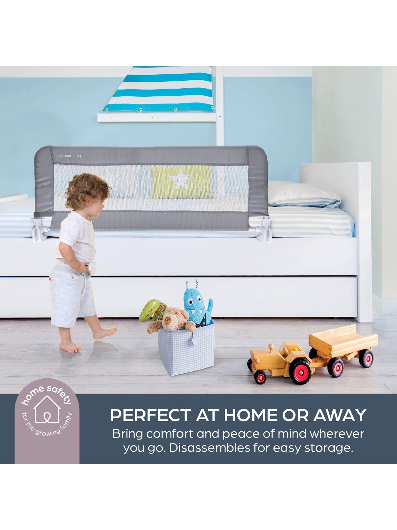 Image 7 of 8 of Dreambaby Prague Bedrail 110cm Wide x 45.5cm High - Grey