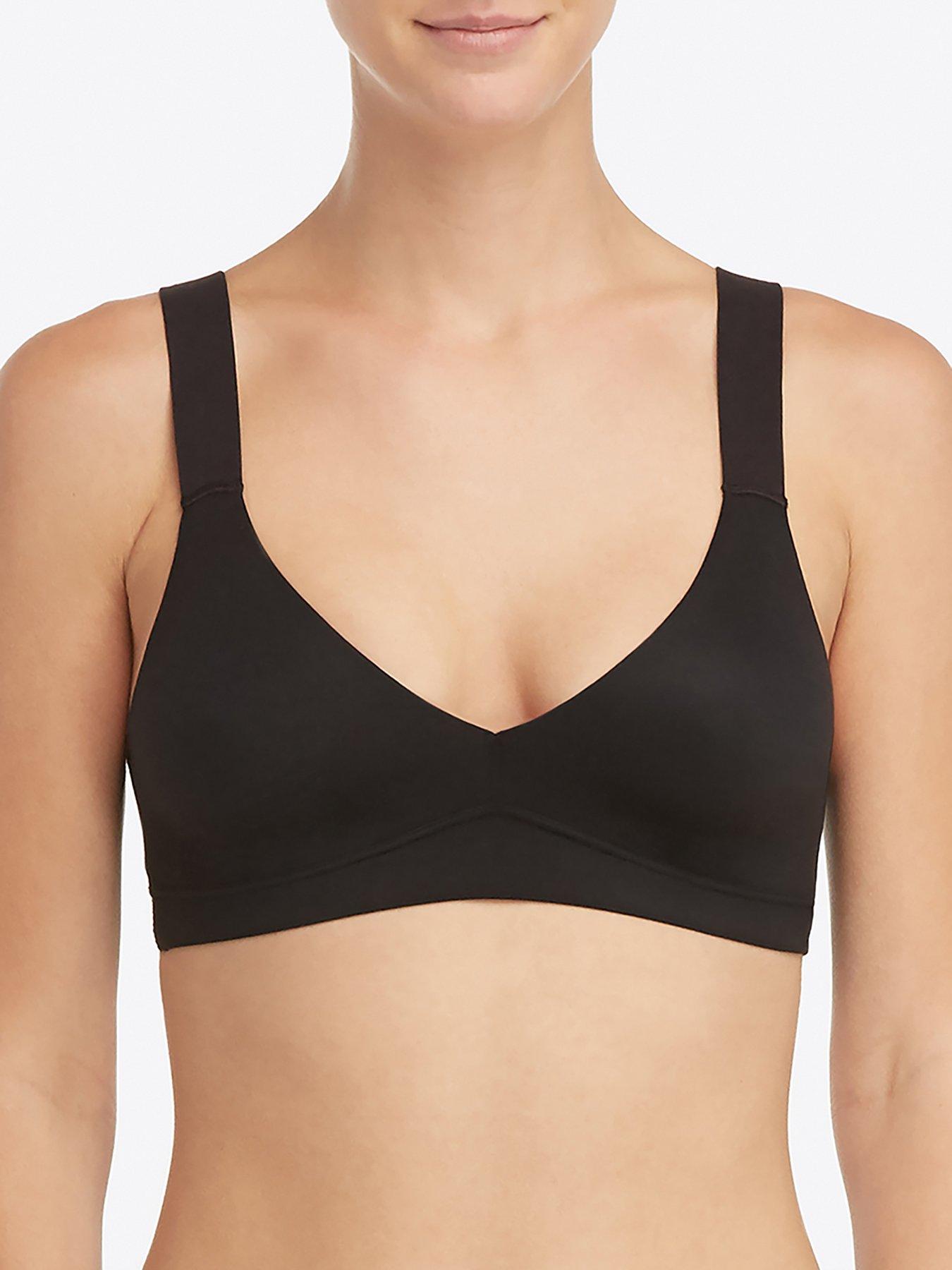 Image 1 of 4 of Spanx Spanx Brallelujiah Unlined Bralette - Very Black