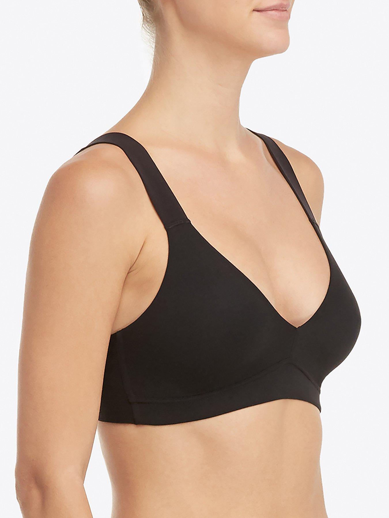 Image 3 of 4 of Spanx Spanx Brallelujiah Unlined Bralette - Very Black