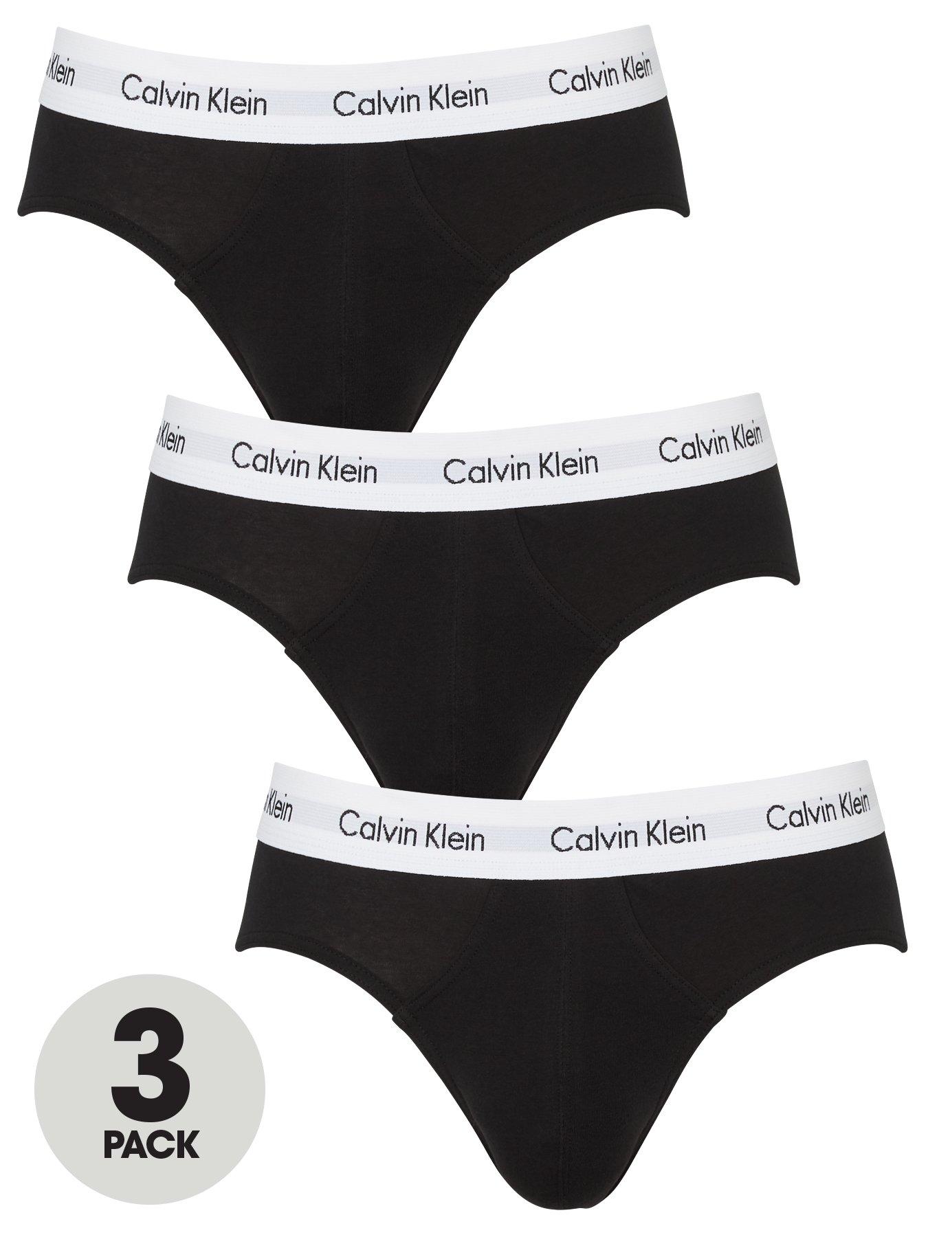 undefined Calvin Klein 3 Pack Briefs - Black
