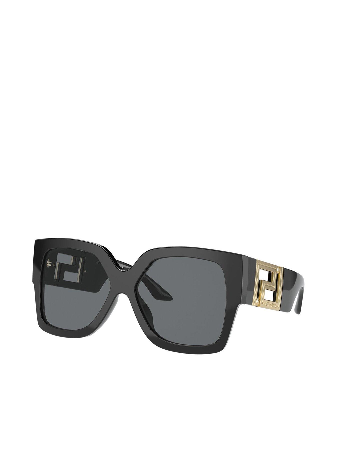 undefined Small Mono Sunglasses - Black