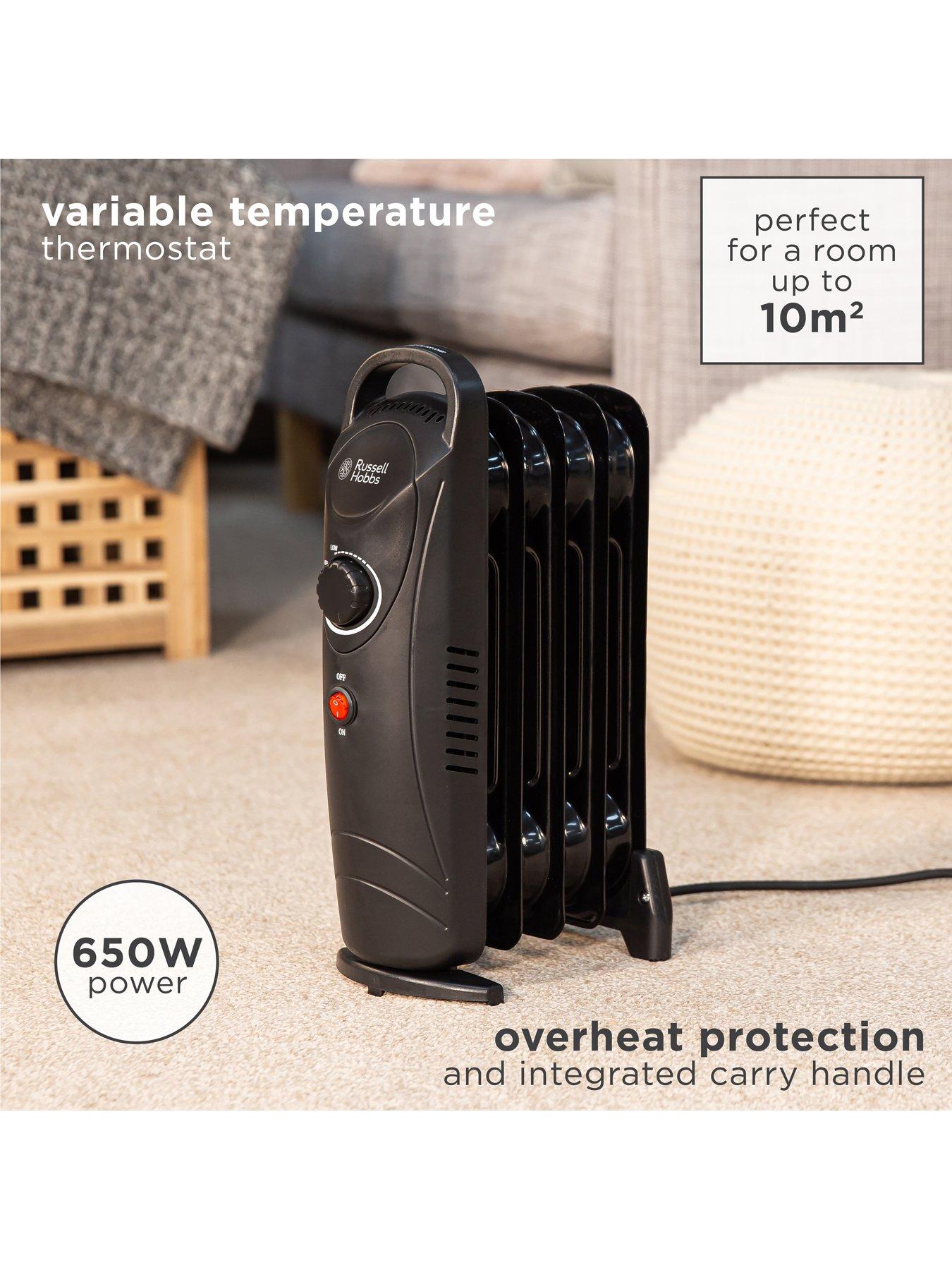 Image 3 of 6 of Russell Hobbs Compact Oil Filled Radiator - 5-Fin RHOFR3001