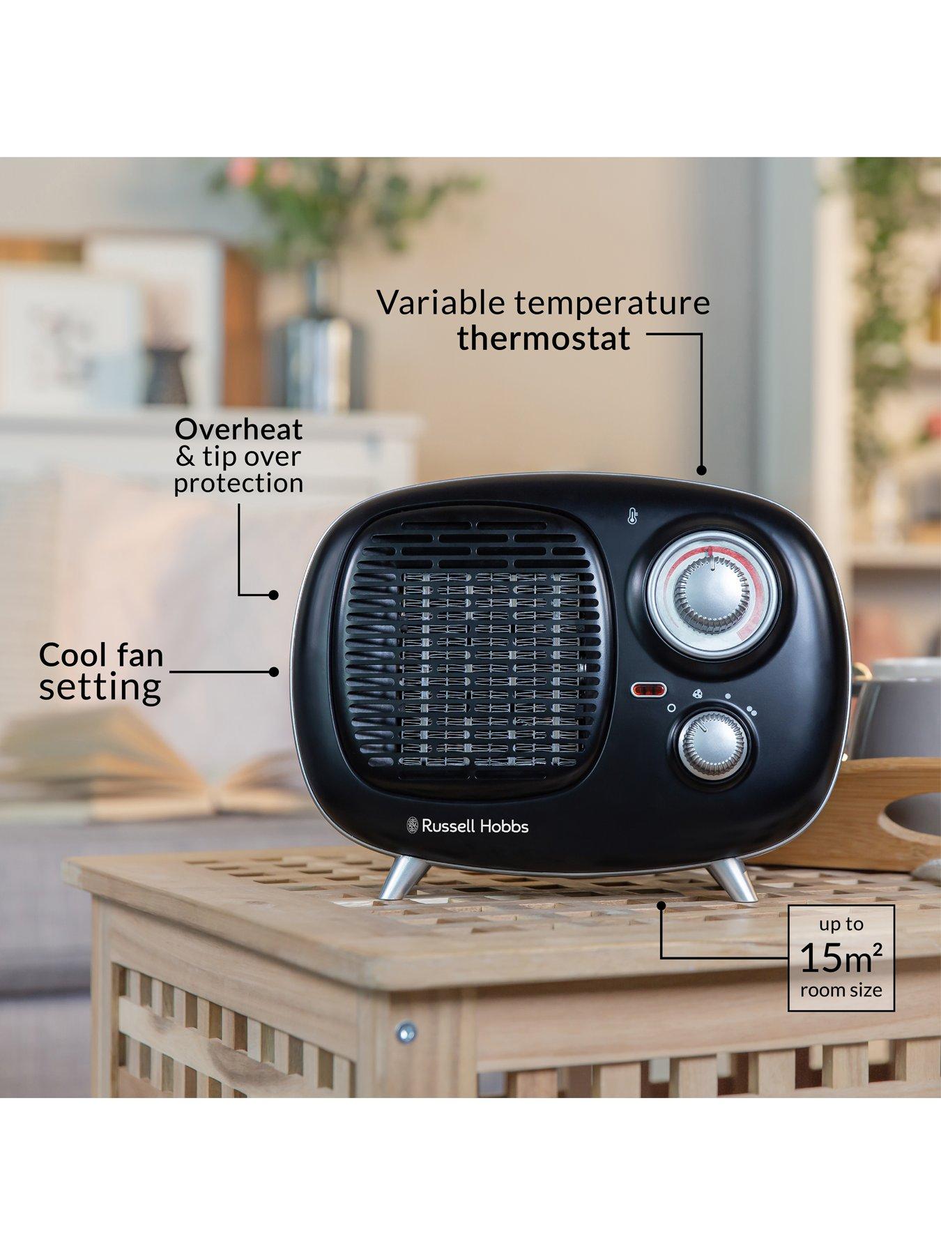 Image 3 of 6 of Russell Hobbs Retro PTC Heater RHRETPTC2001B