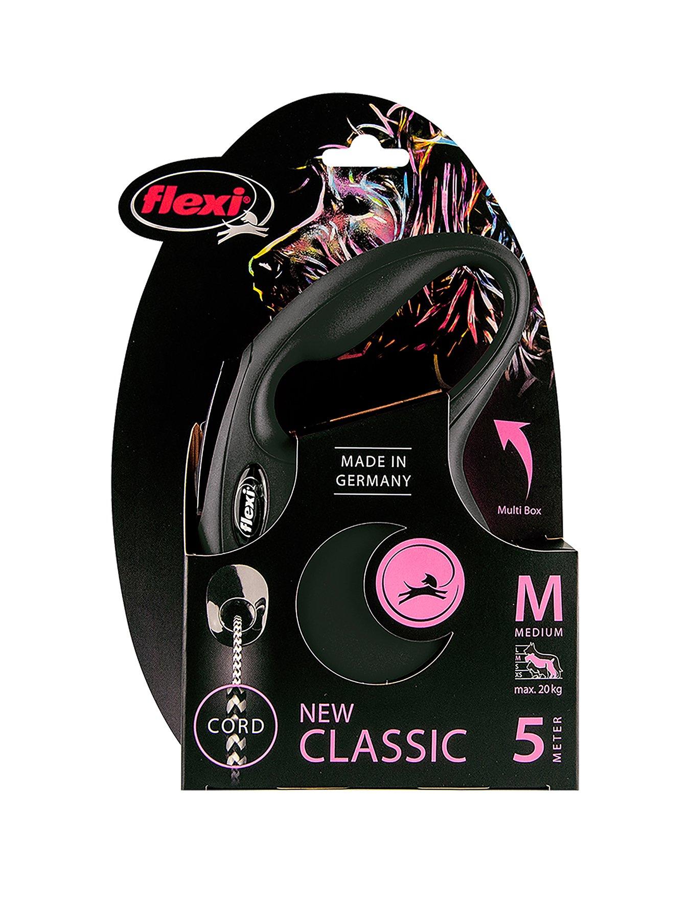 Flexi Flexi Classic Black 5M Cord Dog Lead Medium in One Colour