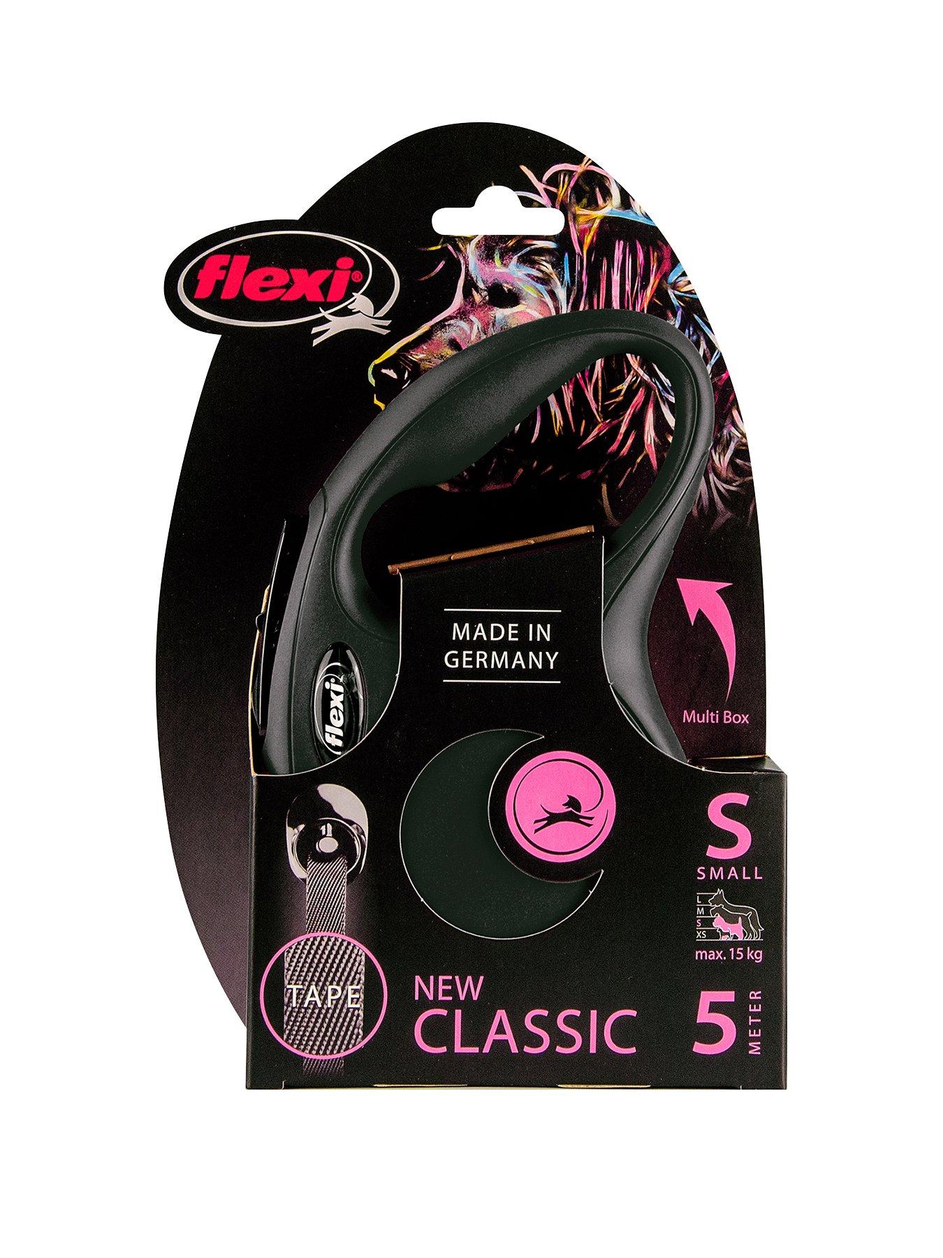 Flexi Flexi Classic Black 5M Tape Dog Lead Small in One Colour