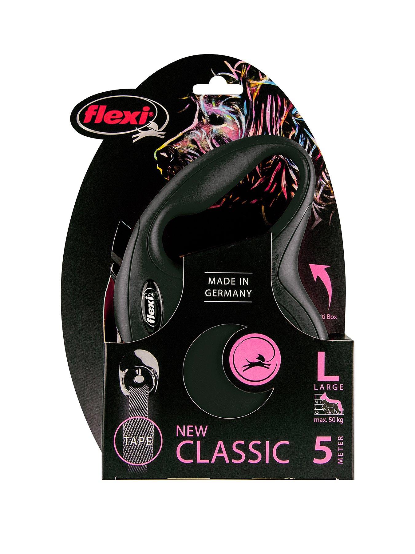 Flexi Flexi Classic Black 5m Tape Dog Lead Large