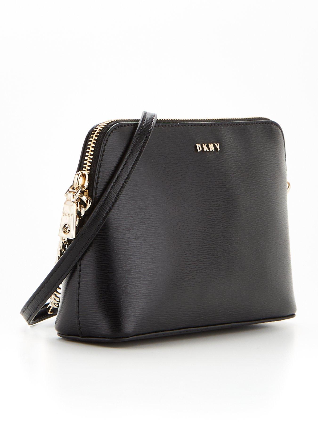 DKNY Bryant Dome Crossbody Black Gold, Crossbody Bag