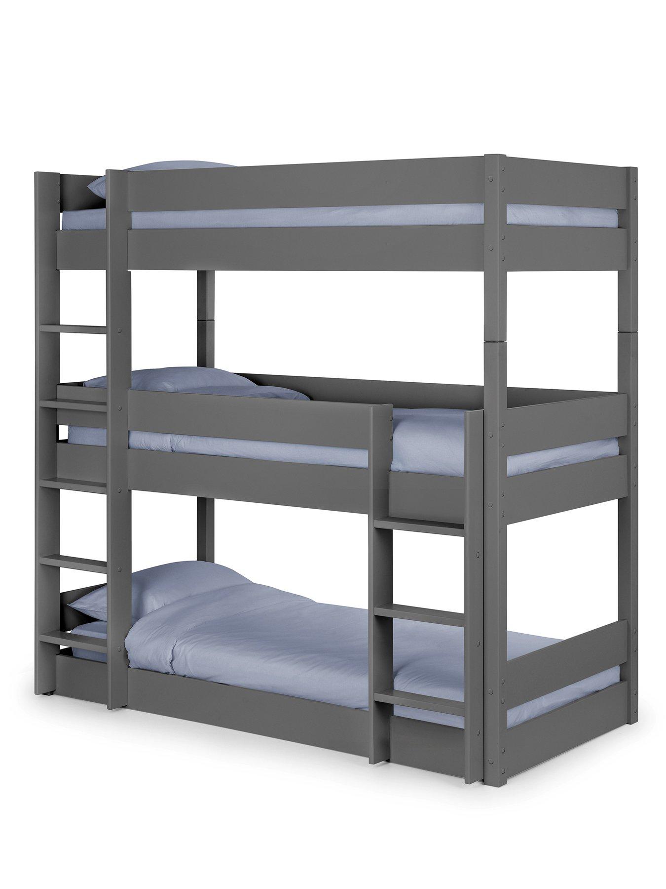 julian-bowen-trio-triple-stacker-bunk-bed-anthracite-grey-includes-spring-mattresses