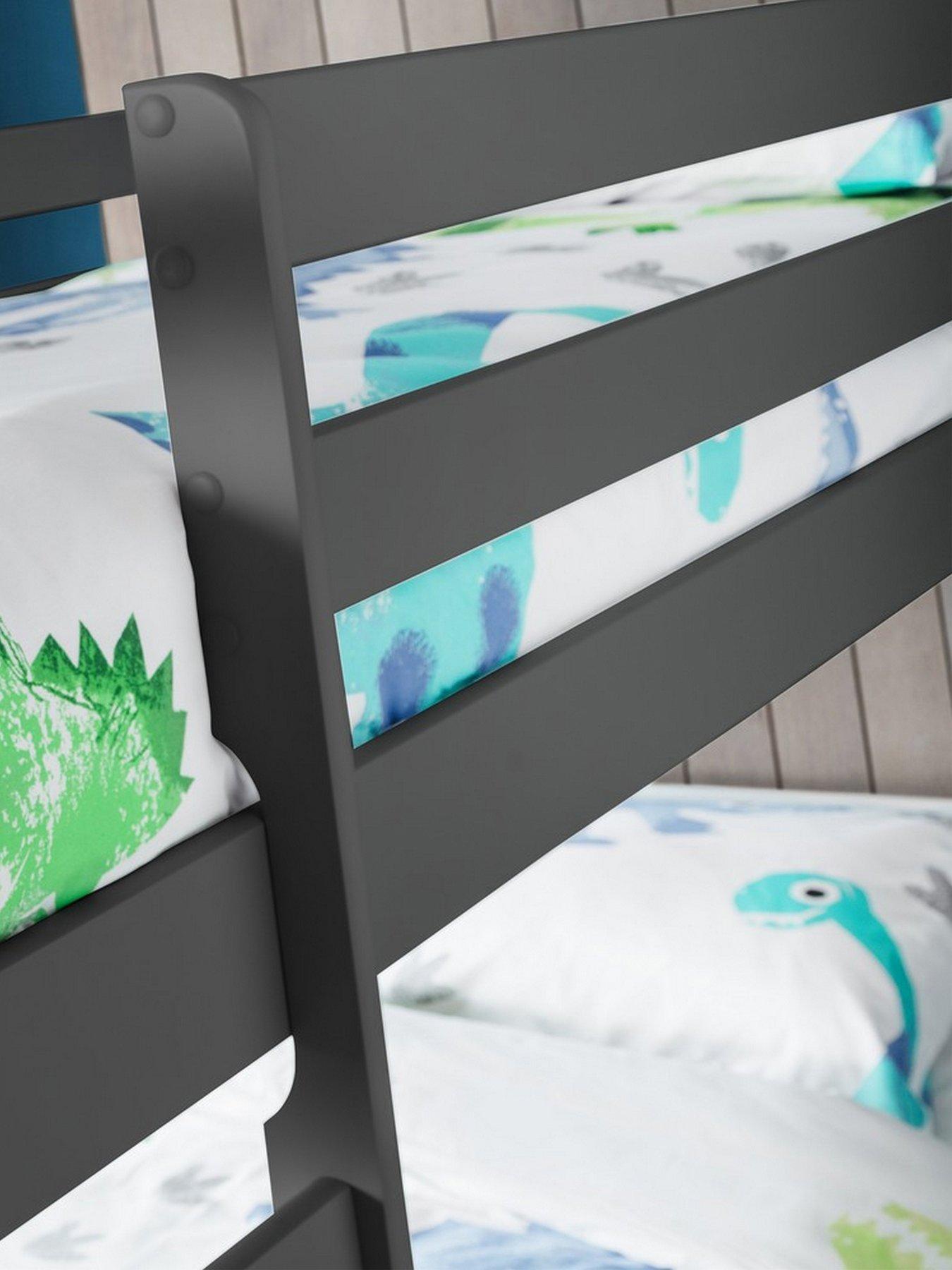 Image 3 of 7 of Julian Bowen Camden Bunk Bed with Spring Mattresses Option - Anthracite Grey