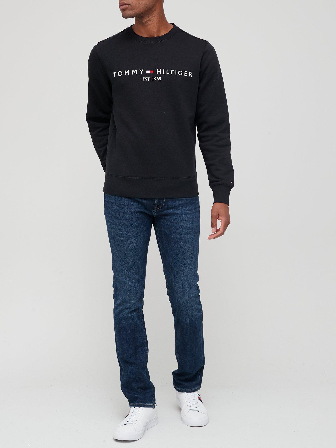 tommy-hilfiger-logo-crew-neck-sweatshirt-blackback