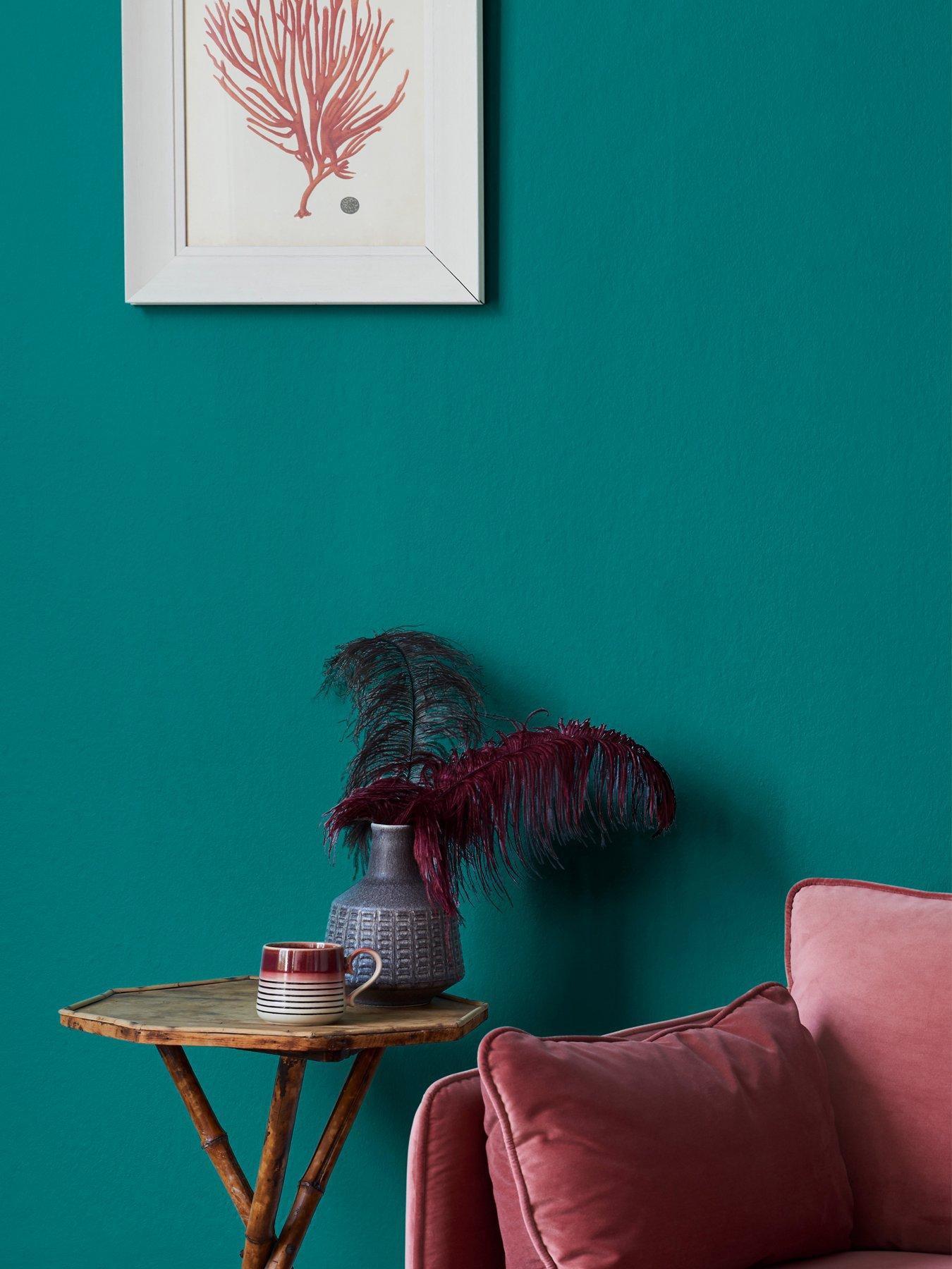 Image 1 of 5 of Rust-Oleum Rust-oleum Chalky Wall Paint Peacock Suit 2.5l