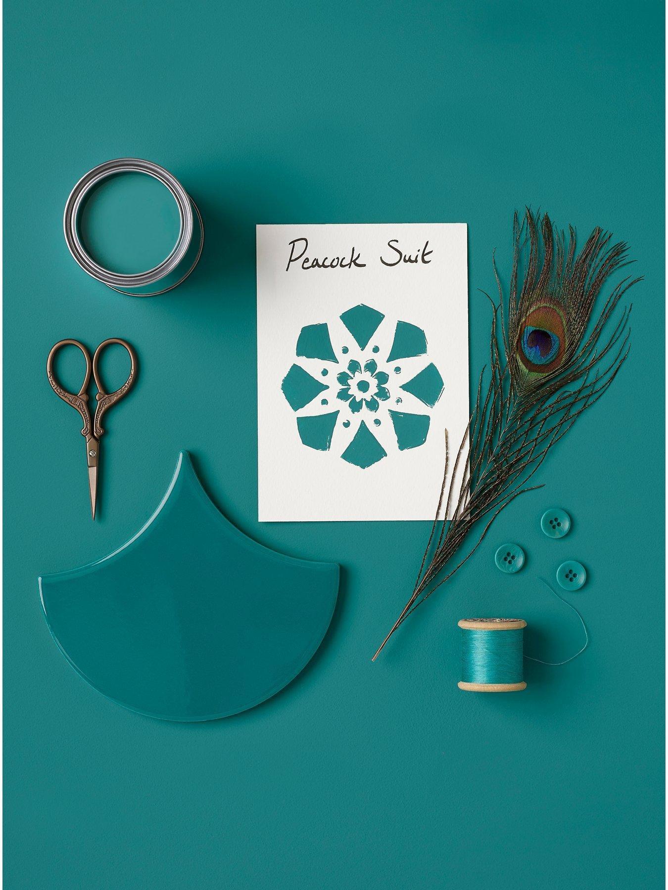 Image 4 of 5 of Rust-Oleum Rust-oleum Chalky Wall Paint Peacock Suit 2.5l