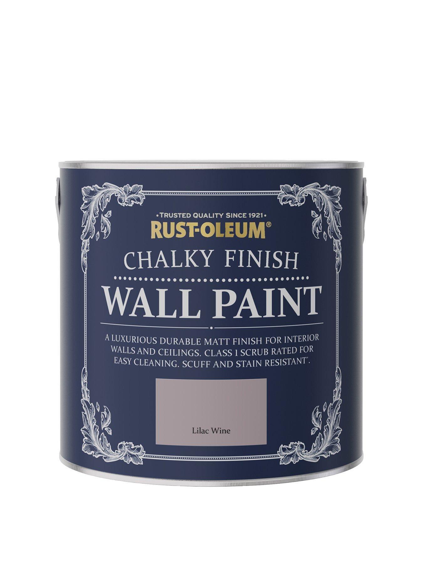 Image 2 of 5 of Rust-Oleum Rust-oleum Chalky Wall Paint Lilac Wine 2.5l